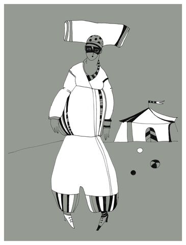Circus,Olga_Lowenstein_Art,Giclee_art_print,Figurative_Art_Print,London_Artist,Theatrical_motifs,Ink_Drawing_Art,Large_Wall_Art,Contemporary_Drawing,Line_drawing,Minimalistic_art,Positive_optimistic,Bright_modern_art,Mixed_Media