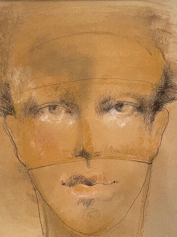 Angel,Olga_Lowenstein_Art,Giclee_art_print,Portrait_art_print,Bold_Vibrant_Color,Gift_for_him,London_Artist,Sensual_Art,Large_Face_Art,Pastel_Painting,A_Sensual_face,Magical_feeling,Love_in_the_eyes