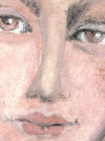 Gaia,Olga_Lowenstein_Art,Giclee_art_print,Portrait_art_print,Bold_Vibrant_Color,Gift_for_Her,Gift_for_him,London_Artist,Sensual_Art,Large_art_print,Feminine_Art_Print,Face,Eyes