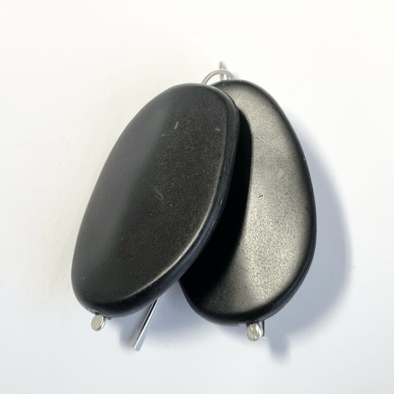 Big pebble resin earrings - product images  of 