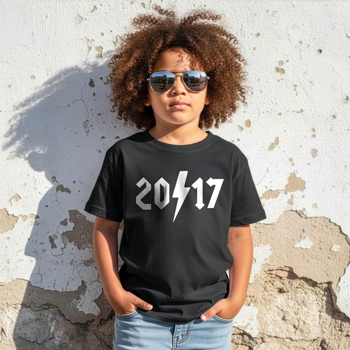 Custom Rock Birth Year Black or White T-Shirt - product images  of 