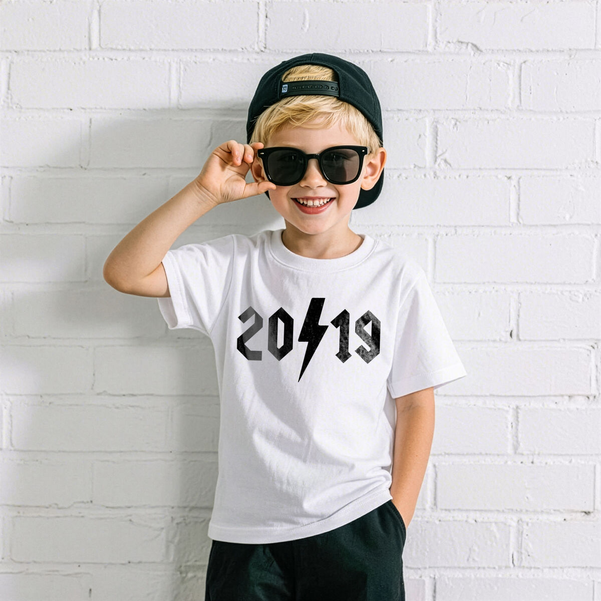 Custom Rock Birth Year Black or White T-Shirt - product images  of 