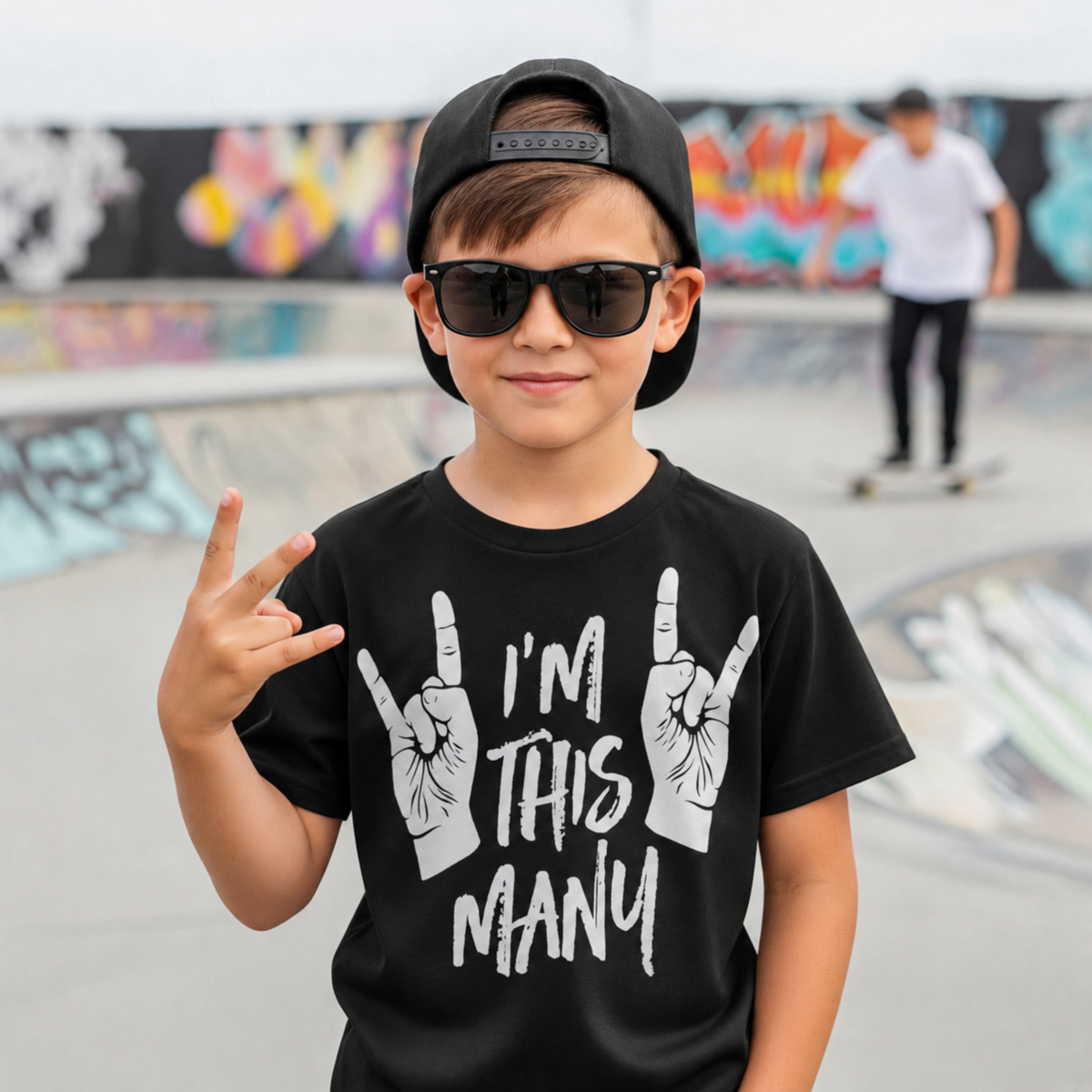 I'm This Many 4 Black or White TShirt - product images  of 