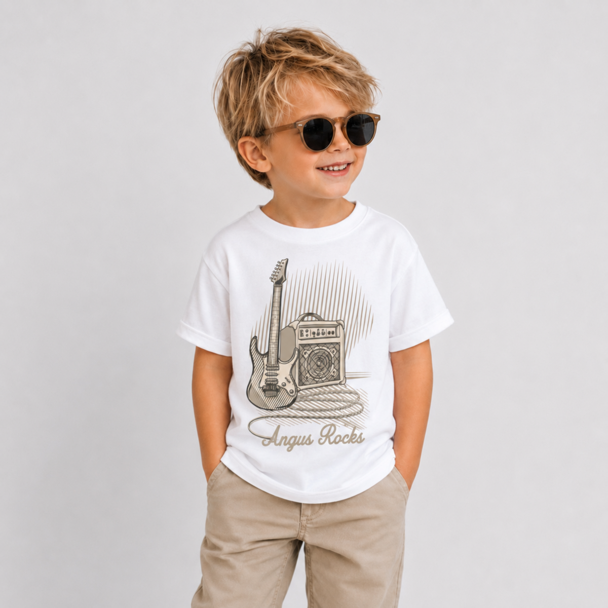 Custom Rock Name Black or White T-Shirt - product images  of 