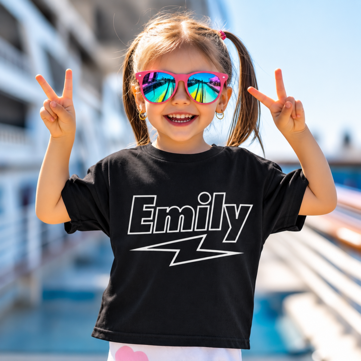 Custom Pop Music Name Black or White T-Shirt - product images  of 