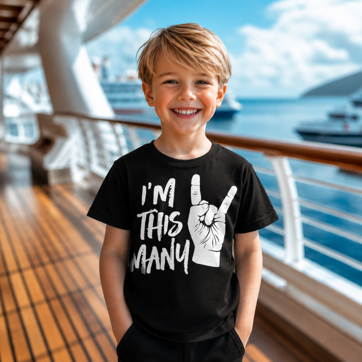 I'm This Many 2 Black or White TShirt - product images  of 