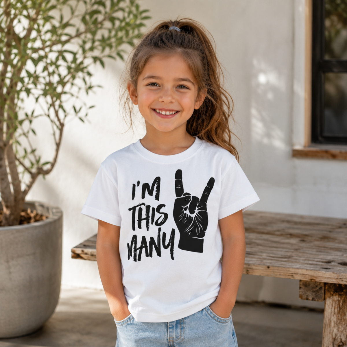 I'm This Many 2 Black or White TShirt - product images  of 