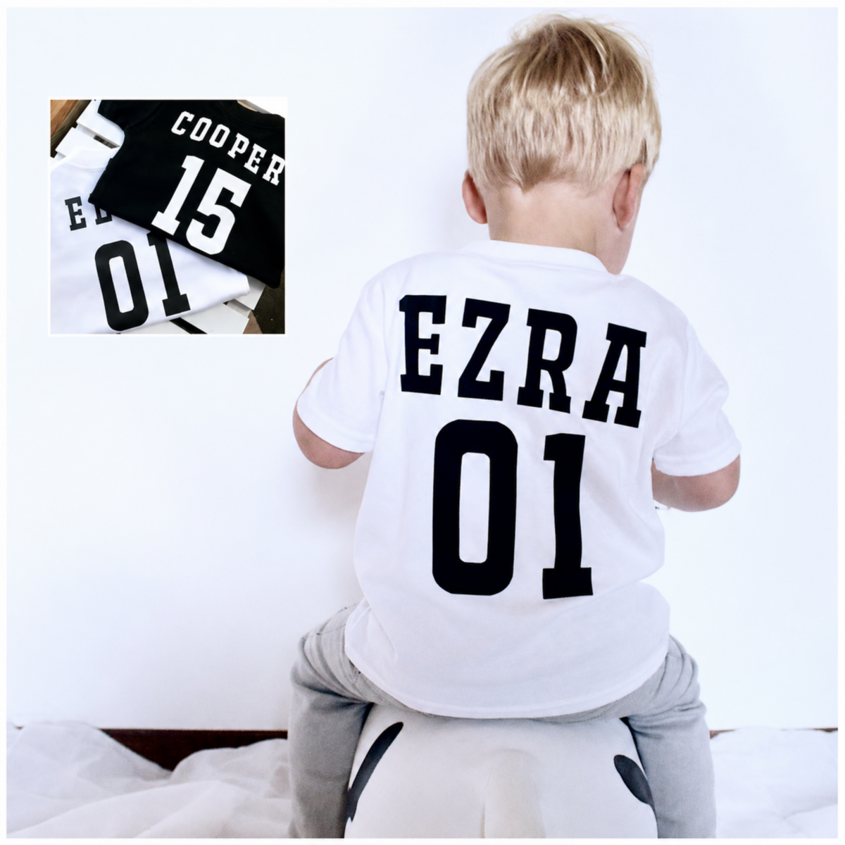 Sports Name/Number Black or White T-Shirt - product images  of 