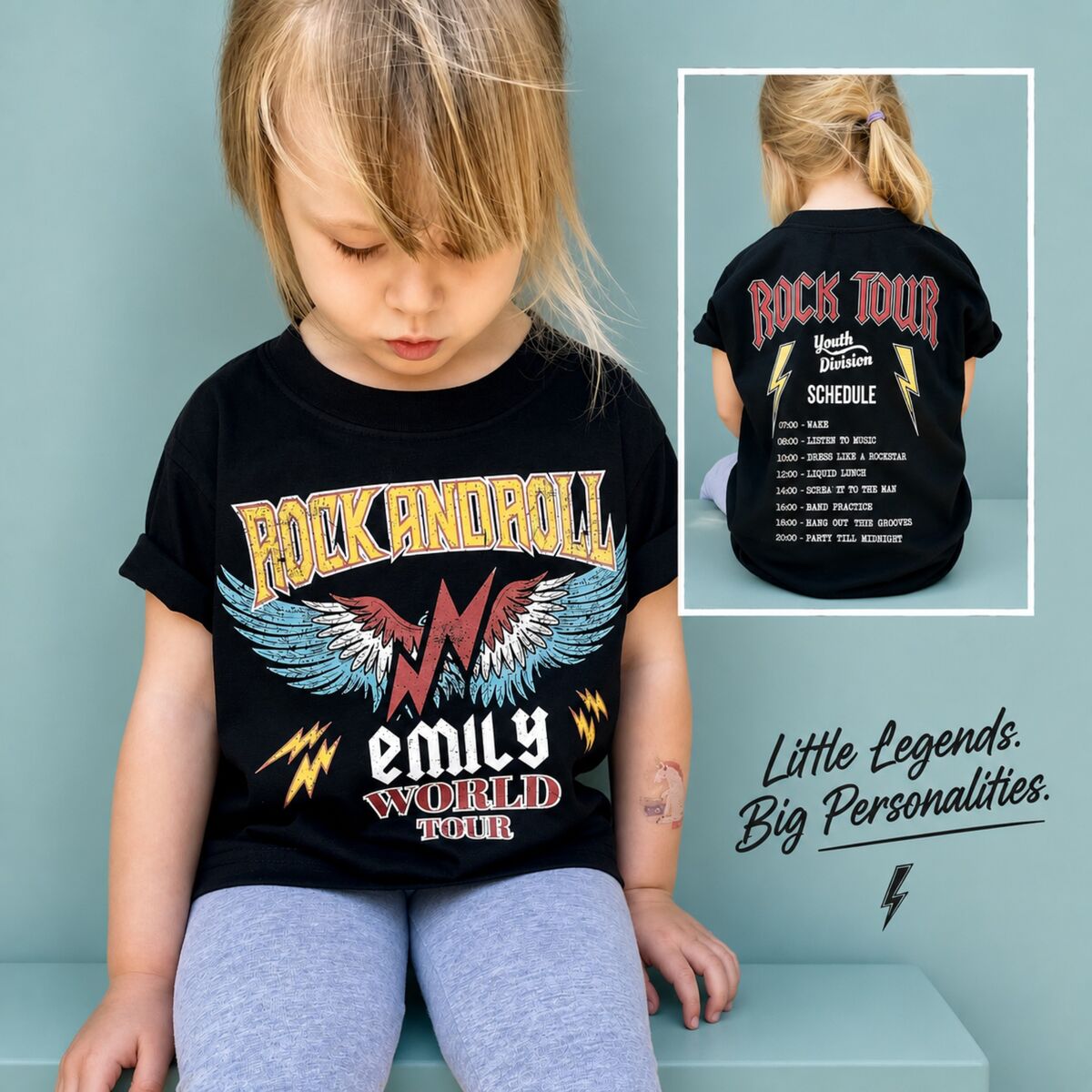Custom Rock Tour Black T-Shirt - product images  of 