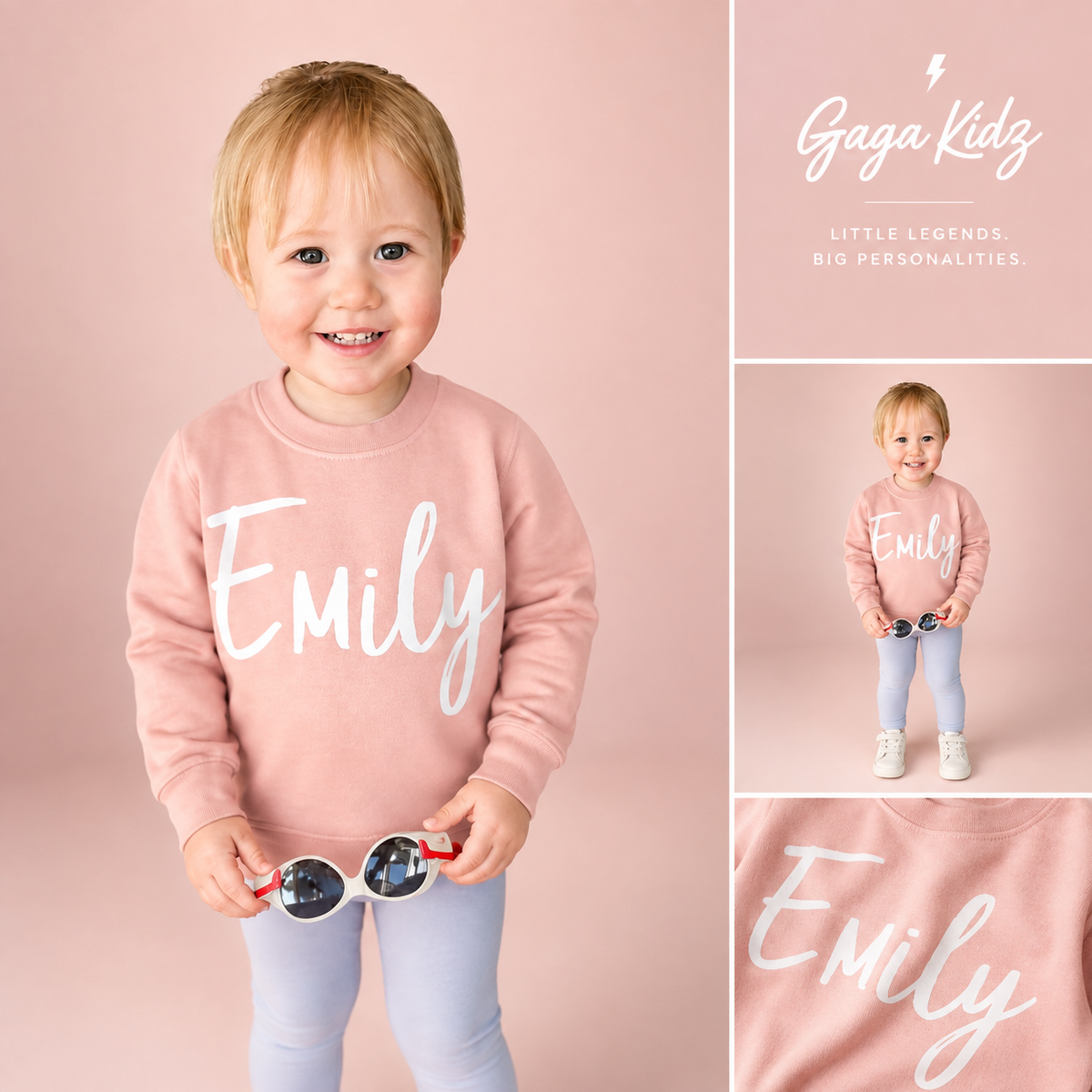 Custom Name Dusty Pink Sweatshirt - product images  of 