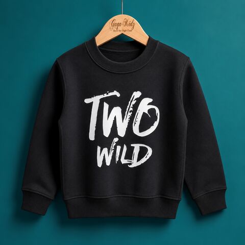 Two,Wild,Sweatshirt,toddler sweater, birthday jumper, two wild, wild child, kids sweatshirt, kids sweater, crew neck sweater, second birthday top, 2nd birthday outfit, baby sweater, baby sweatshirt, toddler crew neck, 2nd birthday gift, too wild, 