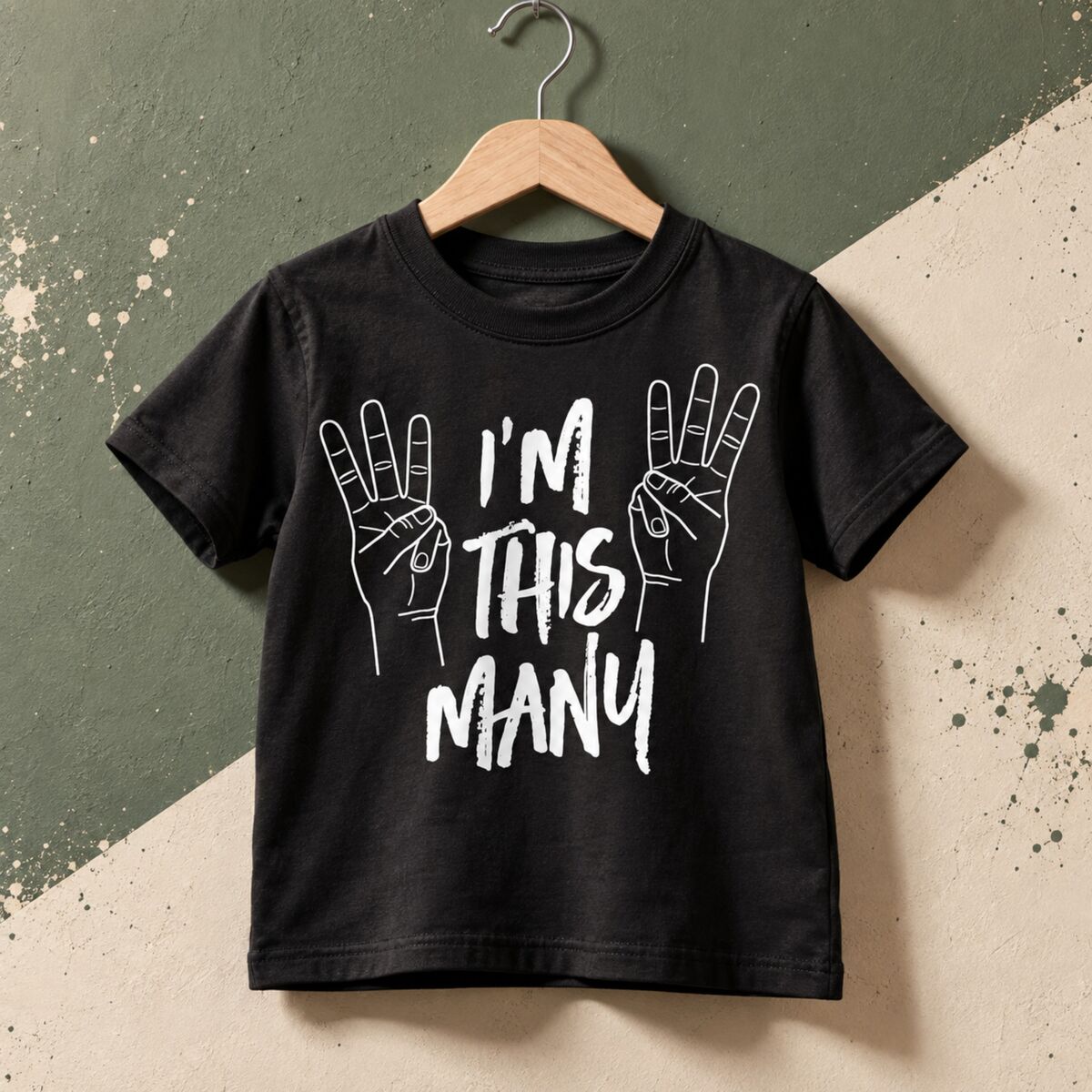 I'm This Many 6 Black or White TShirt - product images  of 