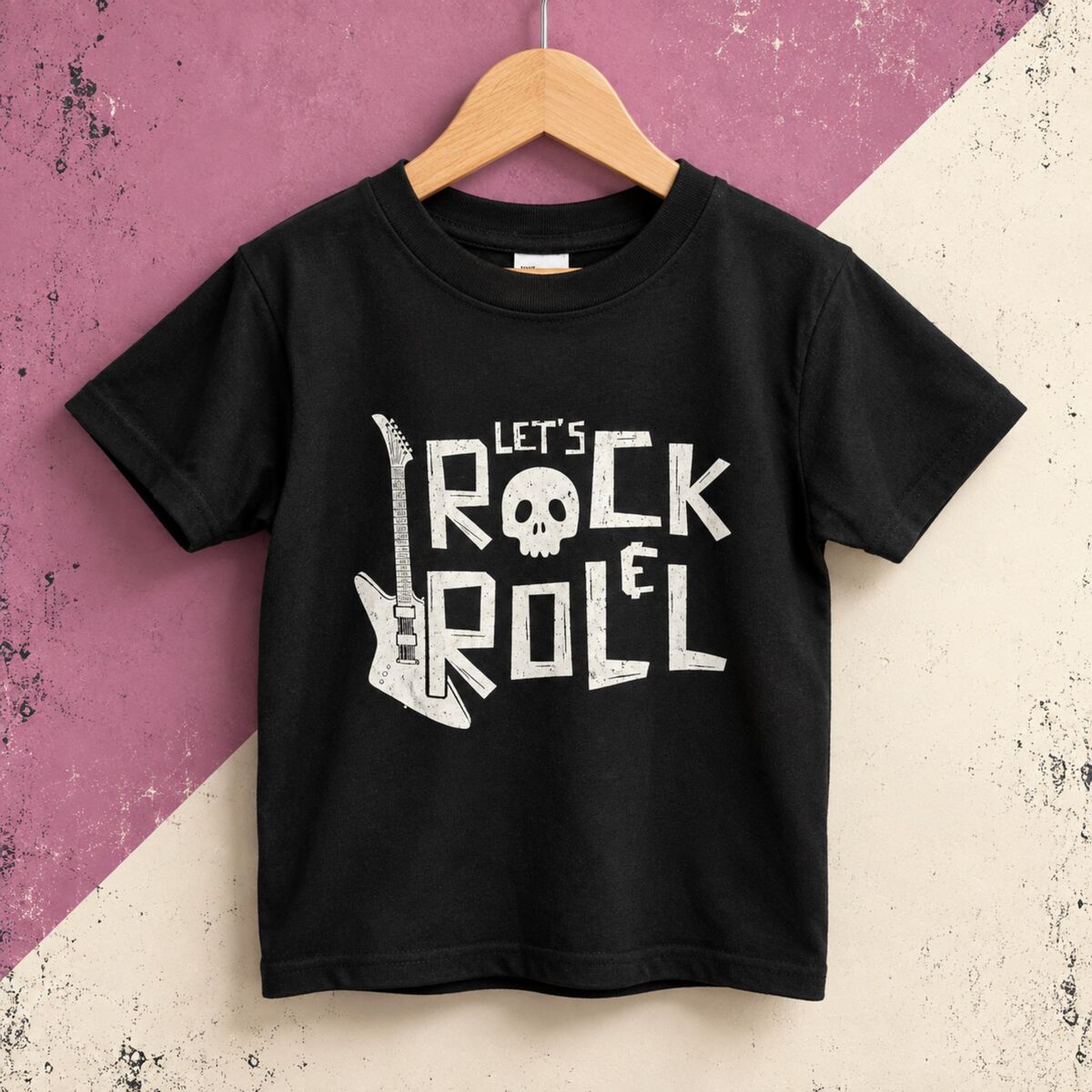 Let's Rock &amp; Roll Black or White T-Shirt - product images  of 