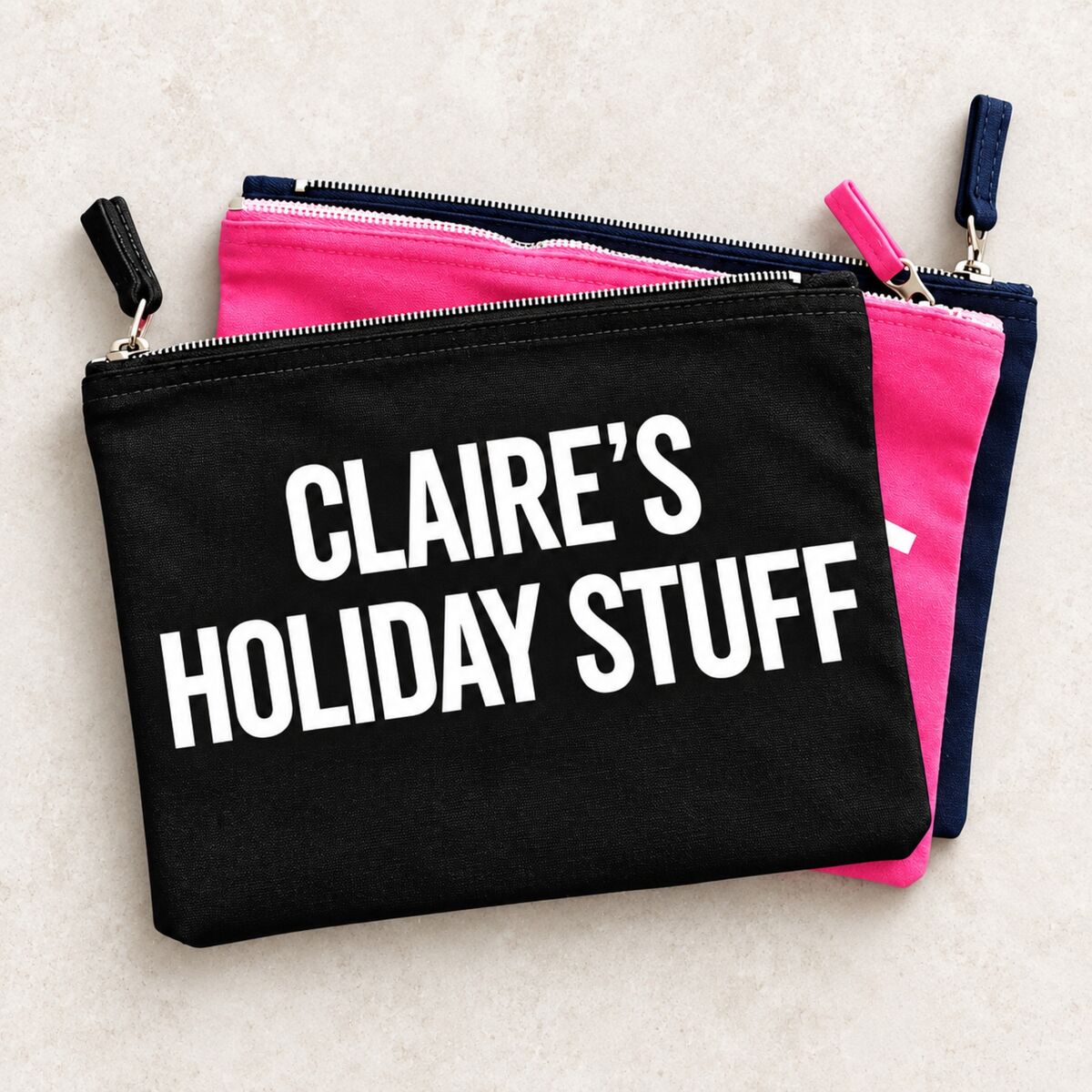 Custom Straight Text Pouch (Various Colours) - product images  of 