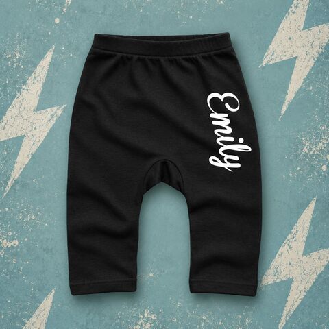 Custom,Name,Leggings,loungewear, name outfit, kids leggings, children's leggings, baby & toddler leggings, customised outfit, custom name gift, personalised leggings grey, black, boy, girl, unisex