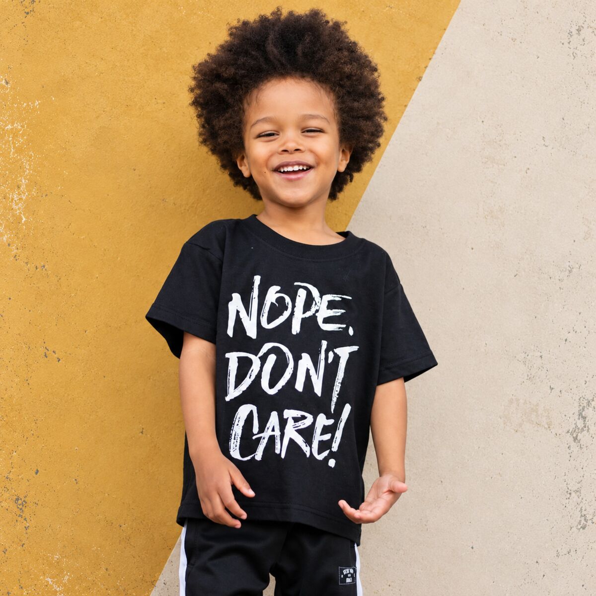 Nope Don't Care Black or White T-Shirt - product images  of 