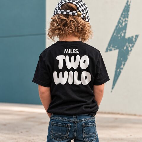 Custom,Name,Two,Wild,T-Shirt,custom name, personalised, wild one, two and wild, wild and 2, wild tshirt, second birthday party gift, 2nd birthday shirt, trendy kids tshirt, birthday boy, birthday girl