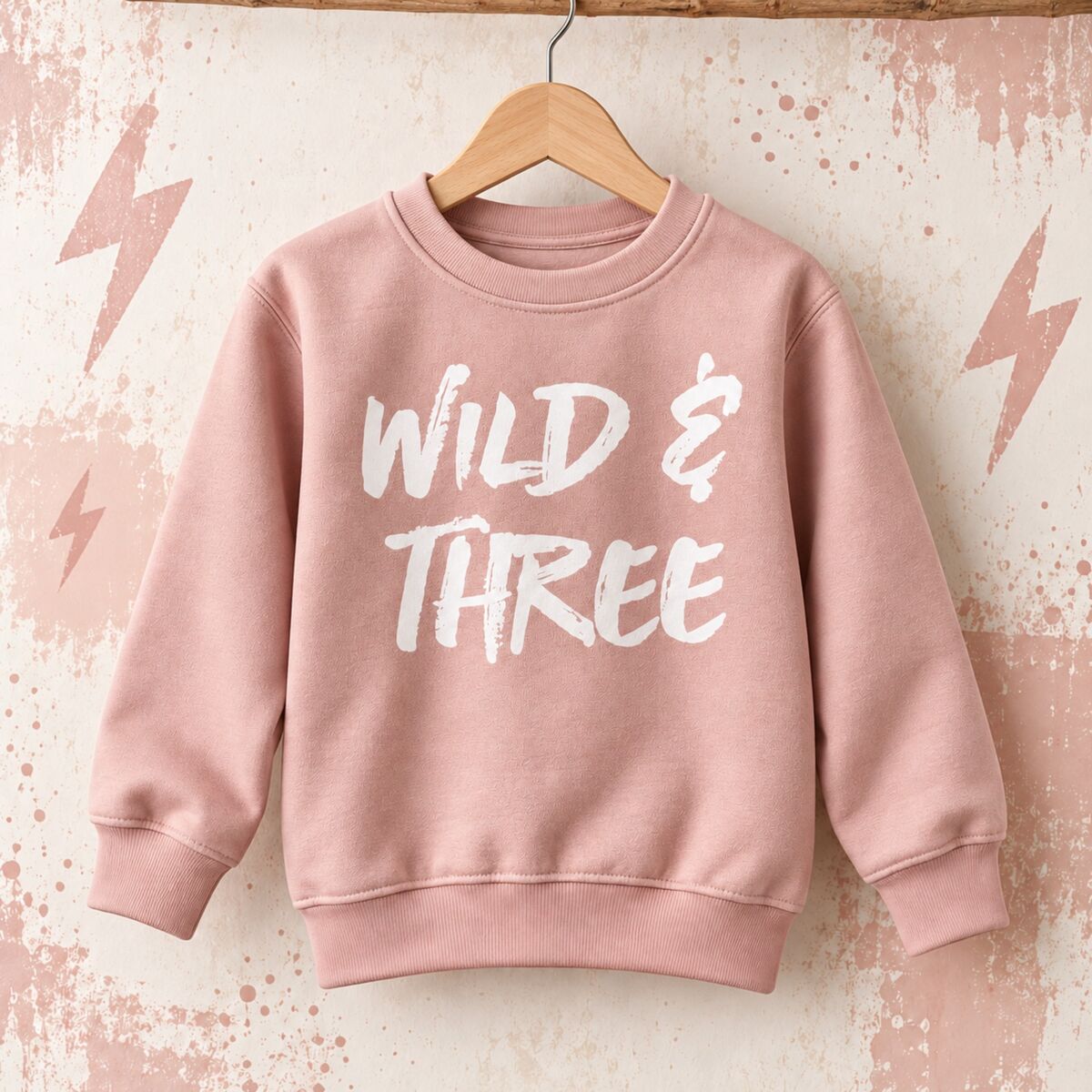Wild &amp; Three Dusty Pink Sweatshirt - product images  of 