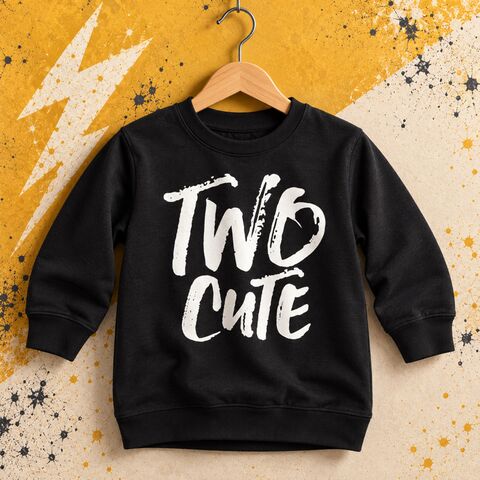 Two,Cute,Sweatshirt,two cute, toddler sweater, birthday jumper, two wild, wild child, kids sweatshirt, kids sweater, crew neck sweater, second birthday top, 2nd birthday outfit, baby sweater, baby sweatshirt, toddler crew neck, 2nd birthday gift, too wild, 
