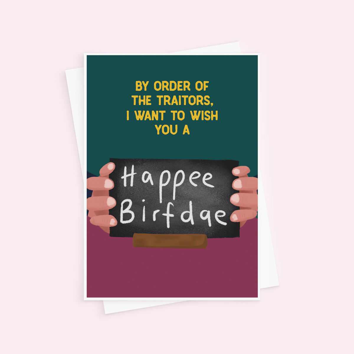 Funny The Traitors Bad Spelling Birthday Card - product images  of 