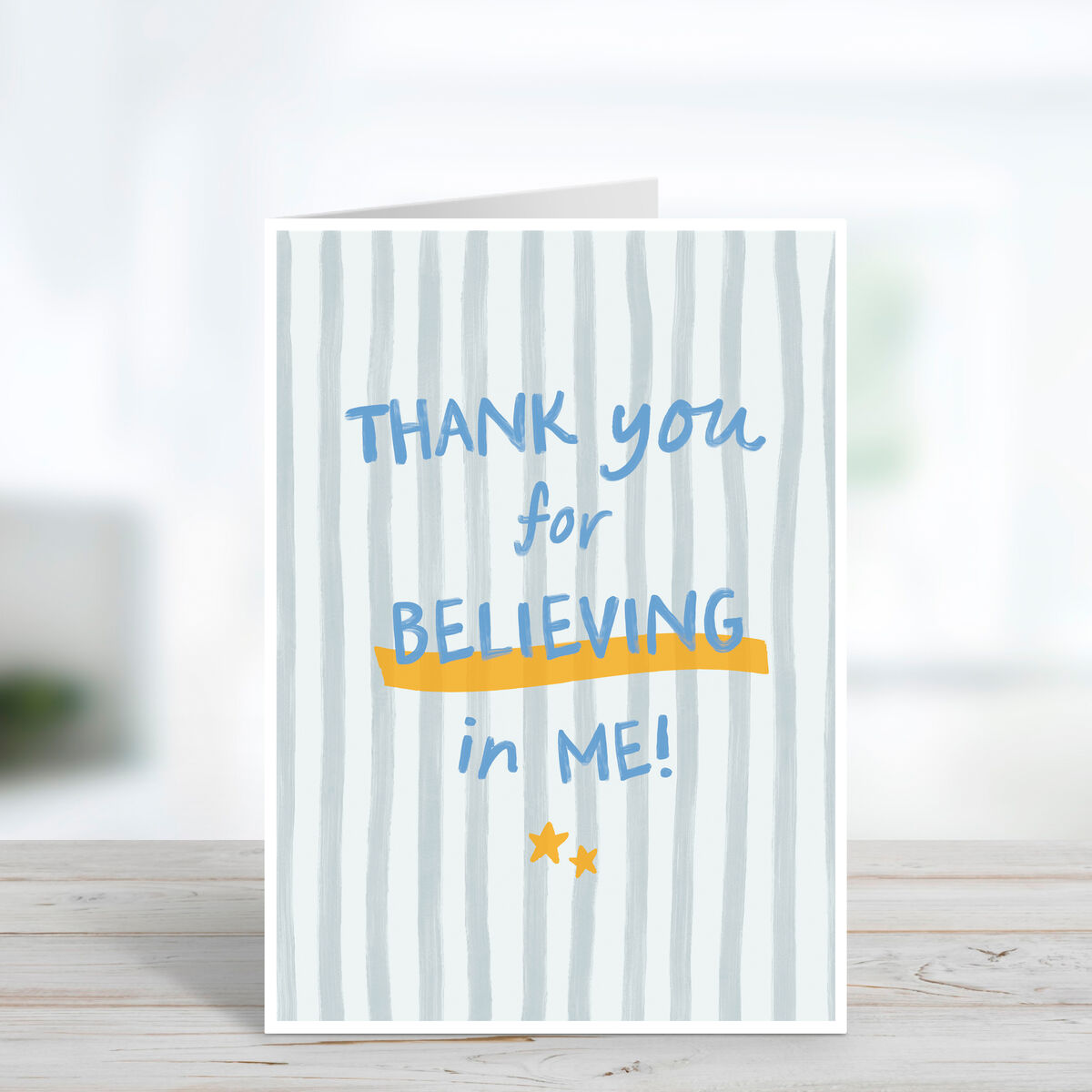 Believing In Me Teacher Thank You Card - product images  of 