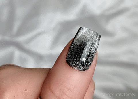 DARK,MOONLIGHT,[BLACK,CAT'S,EYE],cat's eye nails, black cat's eye nailsdark