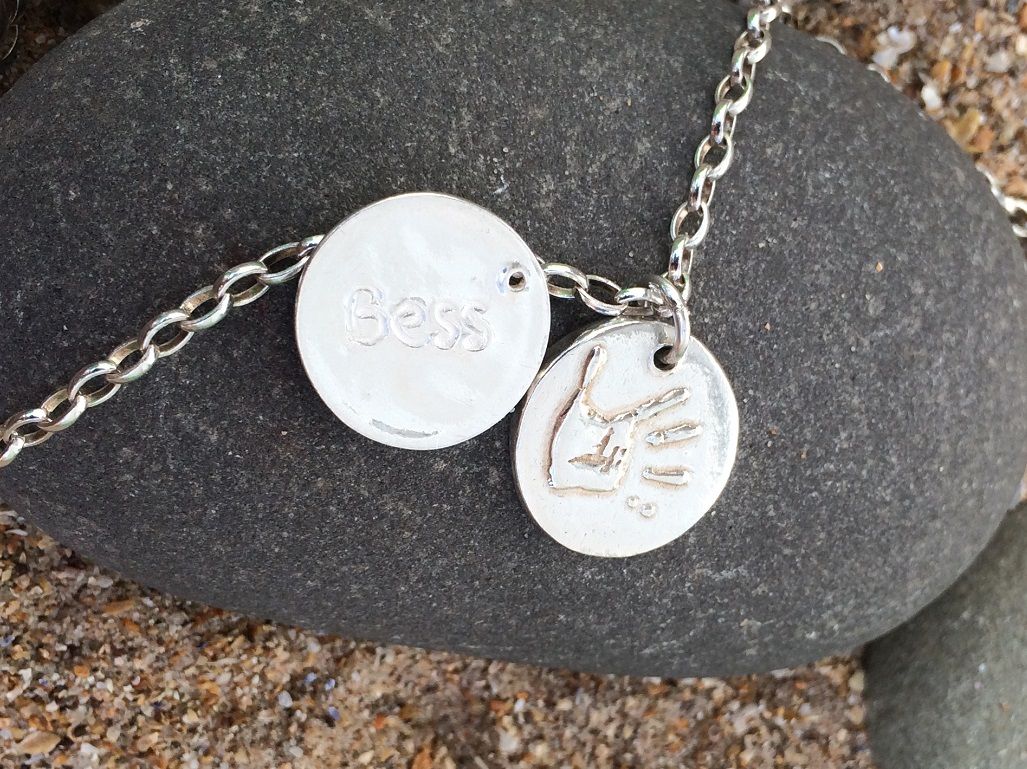 personalised handprint jewellery