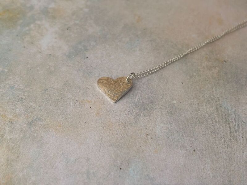 Silver heart necklace  - product images  of 