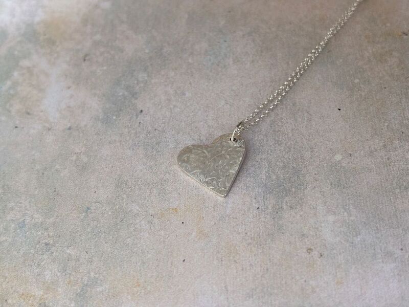 Silver heart necklace  - product images  of 