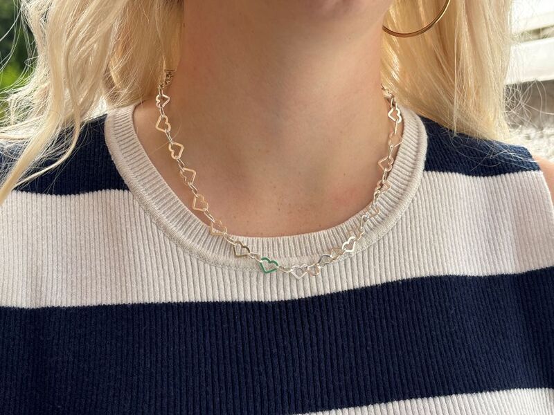 Heart link necklace - product images  of 