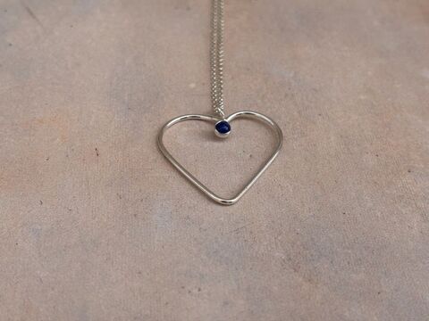 Gemstone,silver,heart,necklace,Gemstone necklace, birthstone jewellery, heart jewellery, gemstone heart, silver jewellery