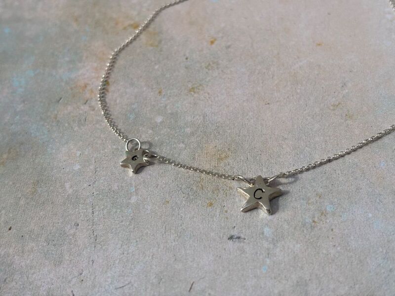 Personalised star initial necklace - product images  of 