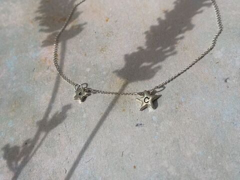 Personalised,star,initial,necklace,star necklace, personalised jewellery, initial jewellery, personalised gifts