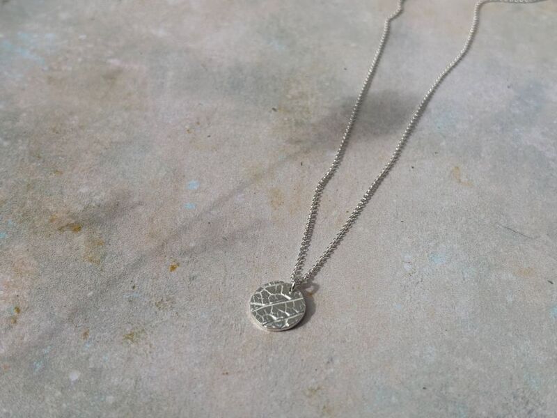 Silver leaf necklace - product images  of 