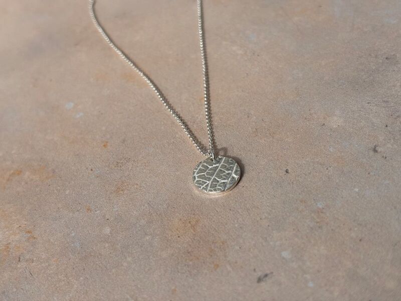 Silver leaf necklace - product images  of 