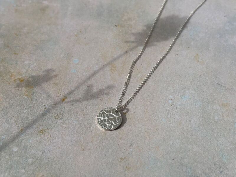 Silver leaf necklace - product images  of 