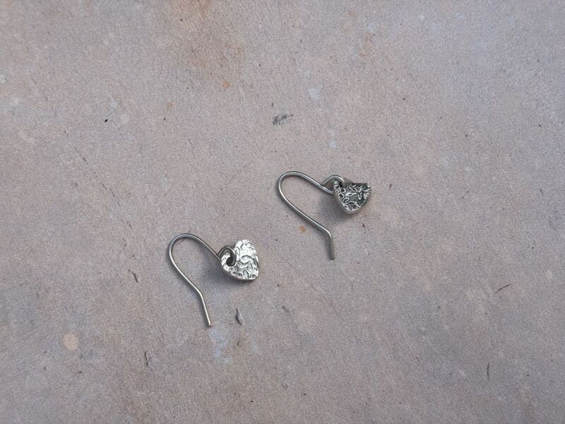 Heart drop earrings - product images  of 