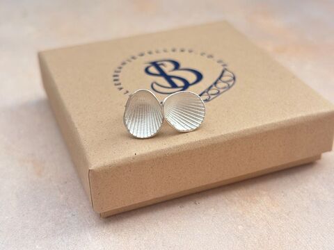 Silver,Shell,Earrings,silver earrings stud shells nature