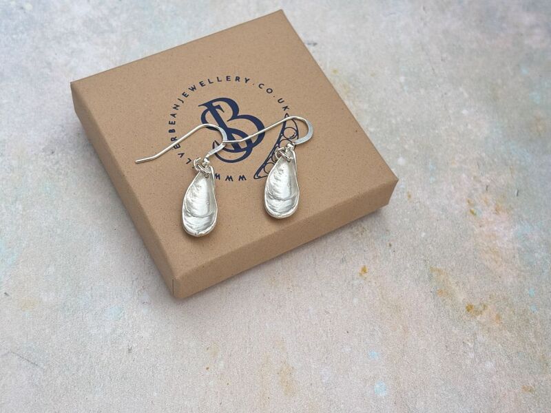 Silver Shell Drop Earrings - product images  of 