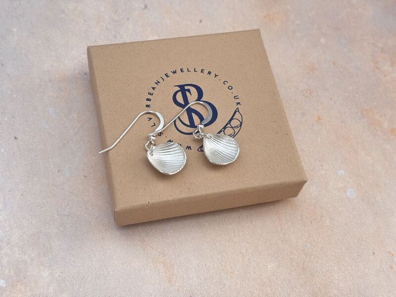Silver Shell Drop Earrings - product images  of 