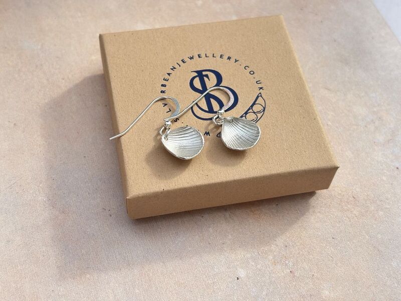 Silver Shell Drop Earrings - product images  of 