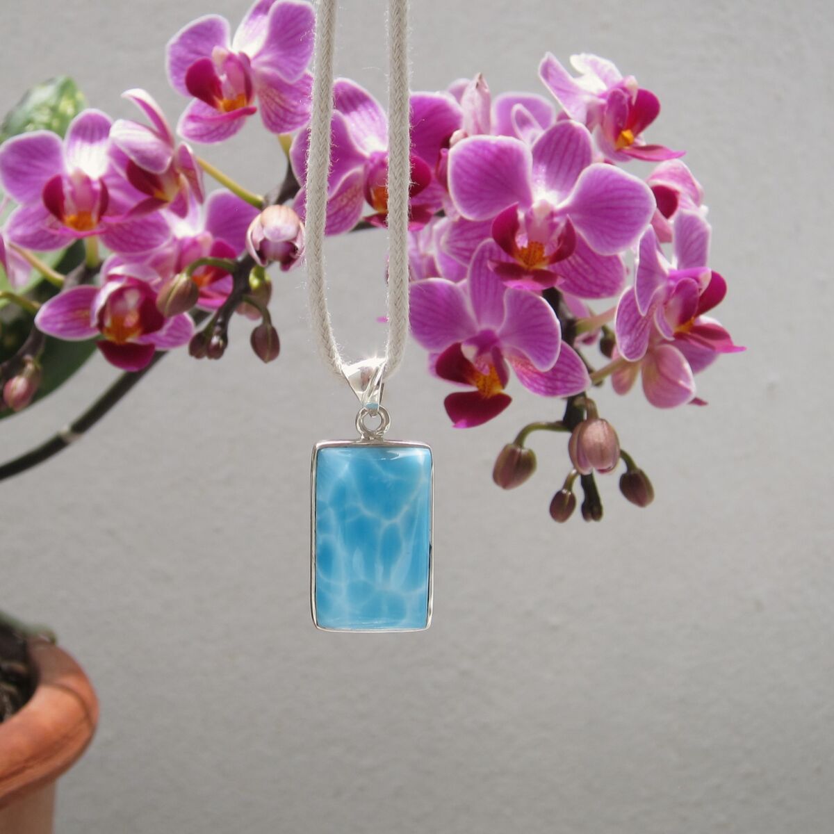 AAA Larimar tag pendant, Neptune Warrior - ET3663 - product images  of 