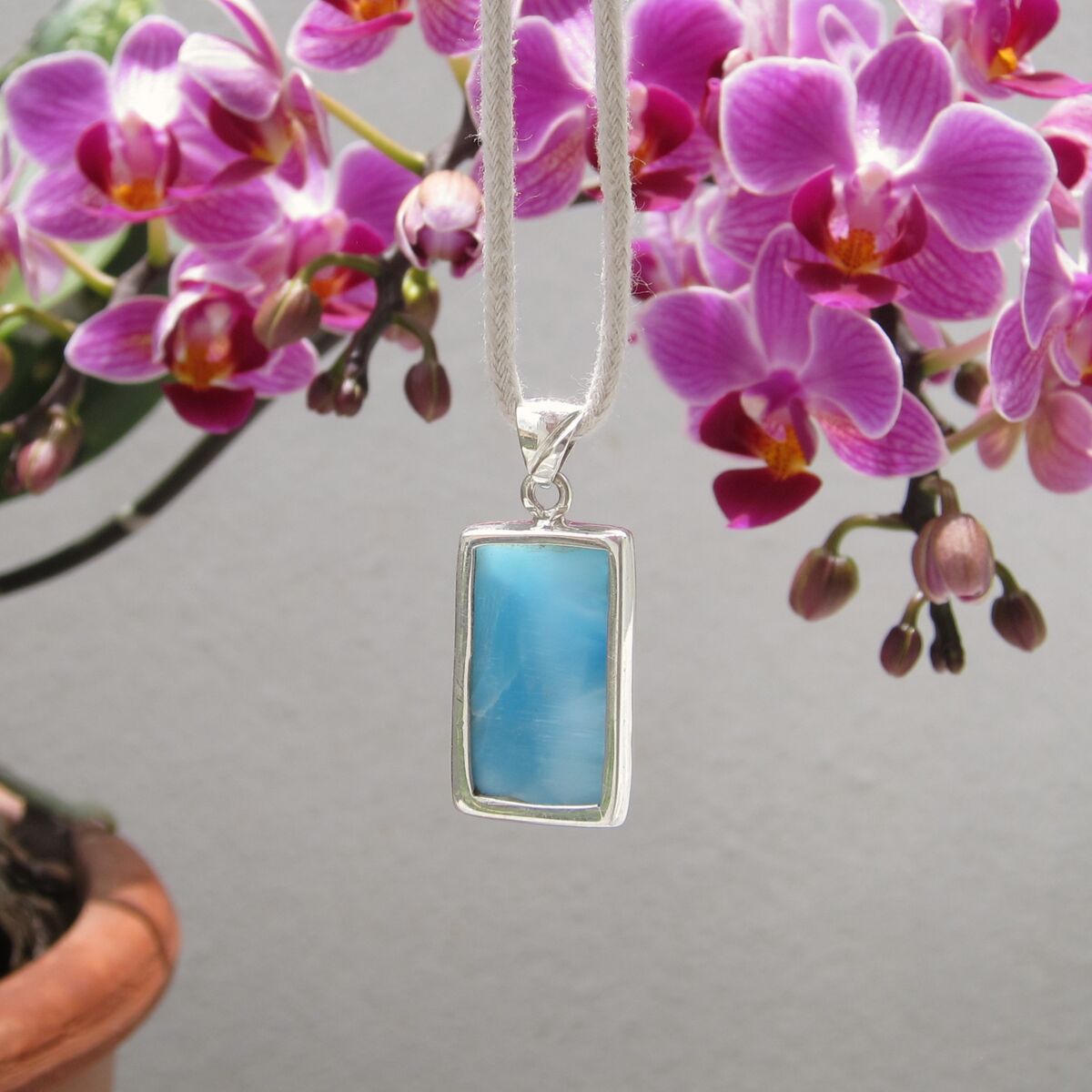AAA Larimar tag pendant, Neptune Warrior - ET3663 - product images  of 