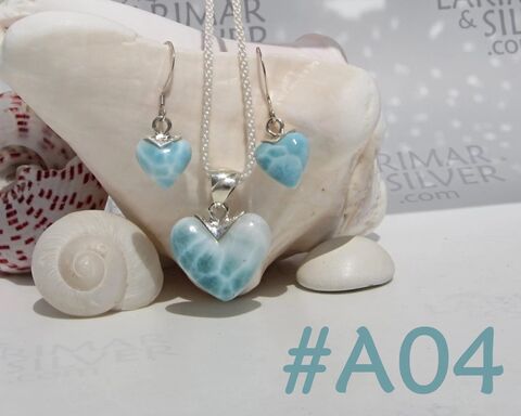 OOAK,Larimar,jewelry,set,,Siren,in,the,City,-,ET3449,Larimar stone, heart jewelry set, love jewelry set, siren heart, office siren, siren fashion, gen Z jewelry, self-love, heart earrings, heart pendant, romantic jewelry, romantic gift, lover gift