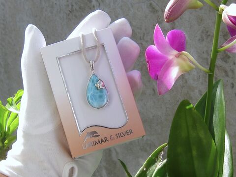 Sea,Turtle,Caribbean,Paradise,-,SB0002,Caribbean Sea, aqua blue Larimar, drop pendant, larimar drop, silver pendant, sea turtle, fast delivery, worldwide delivery, wife gift, eye catching, turquoise Larimar, beach getaway, turtle Beach