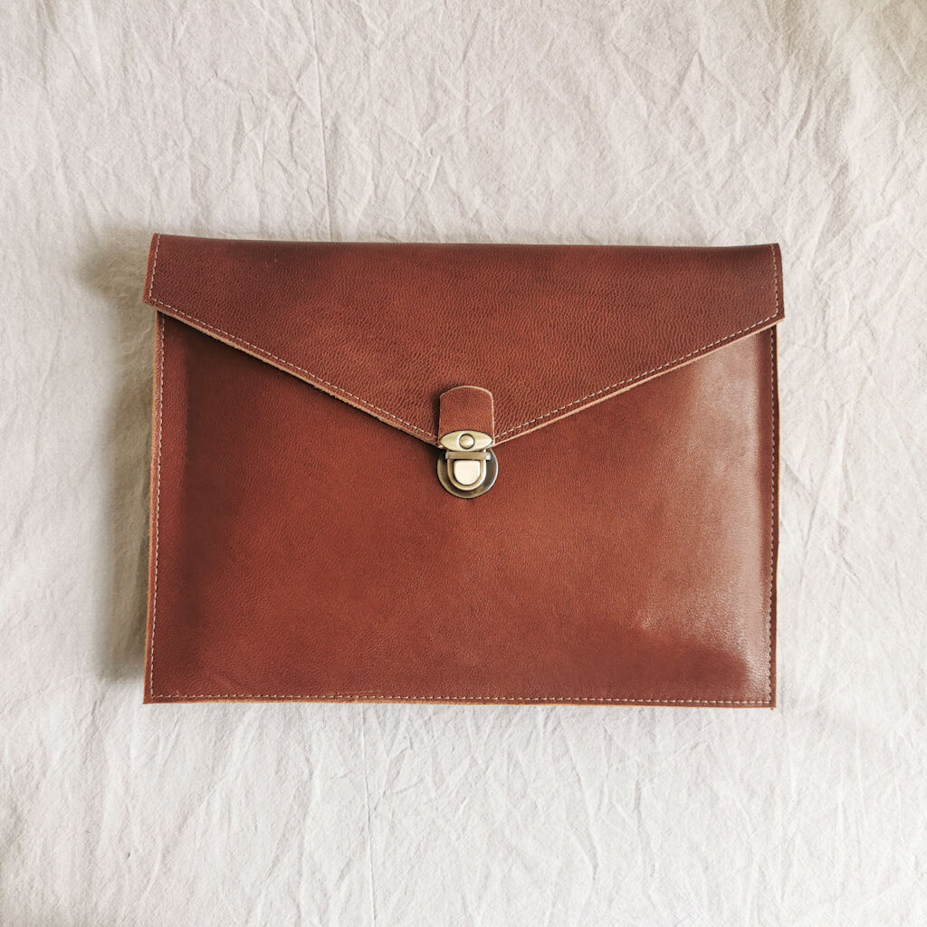 Leather notebook, tablet case  - Tanned - Handmade in Palestine - product images  of 