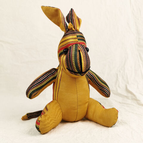 Balata,Donkey,-,By,Haneen,project,Nablus,Palestine,Made in Palestine, elbustan, Syrian fabric, stuffed toy, stuffed donkey, Haneen project, balata refugee camp, nablus
