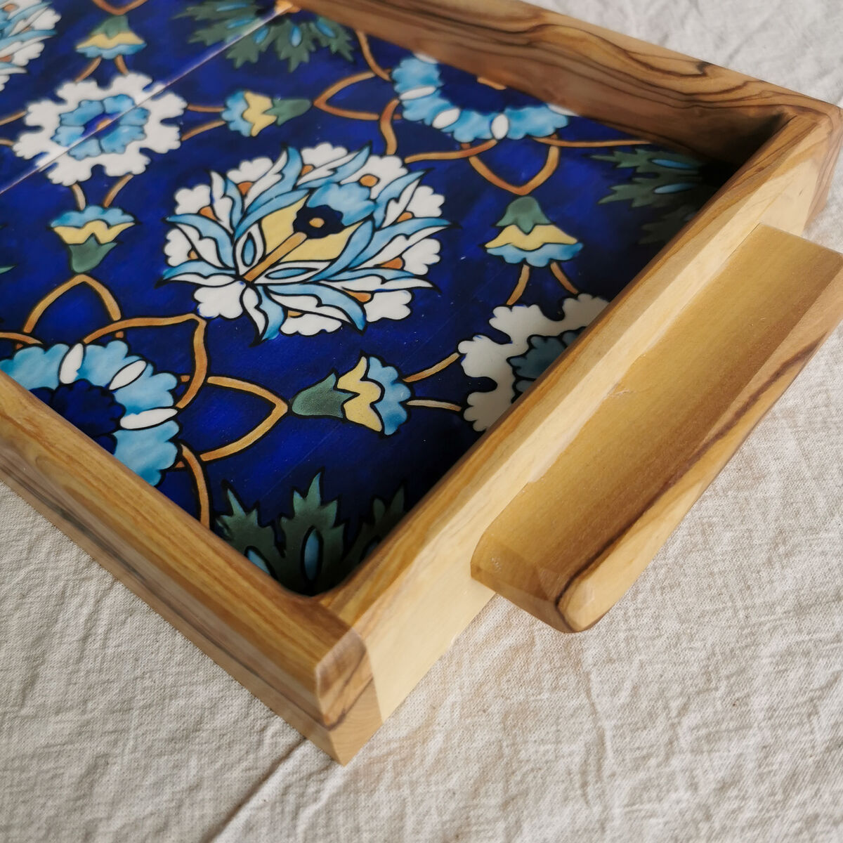 Indigo Bloom tray - Made in Jerusalem and Bethlehem - product images  of 