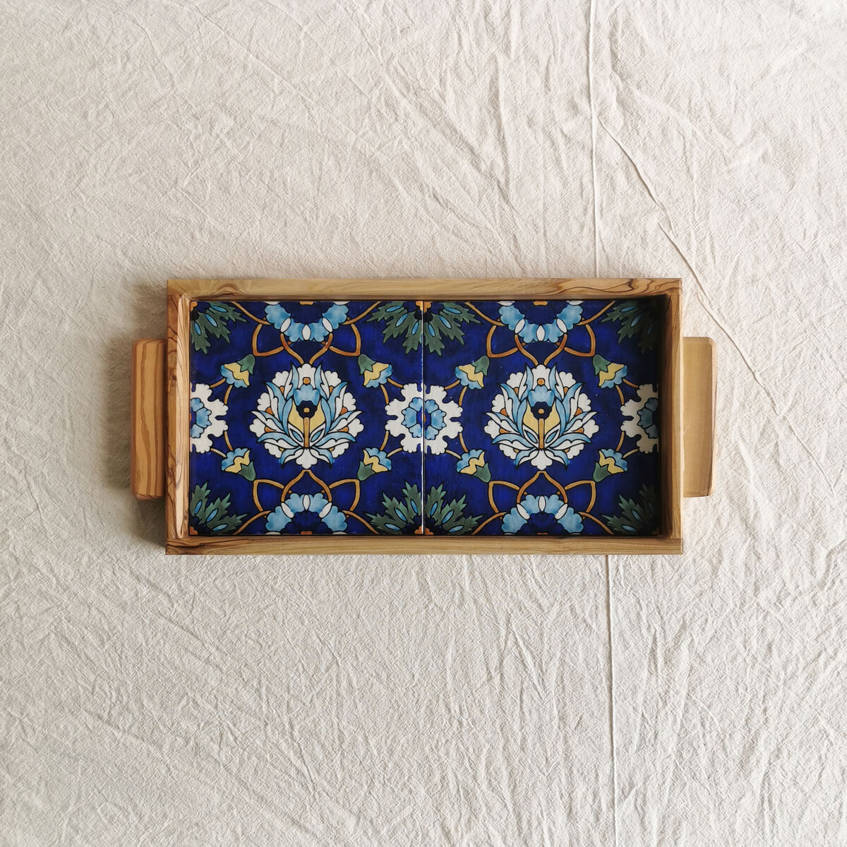 Indigo Bloom tray - Made in Jerusalem and Bethlehem - product images  of 