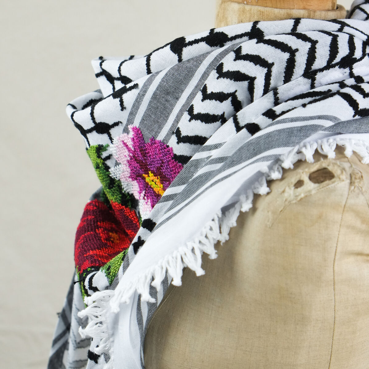 The Garden Kuffiyeh - Roses - by Amani - product images  of 